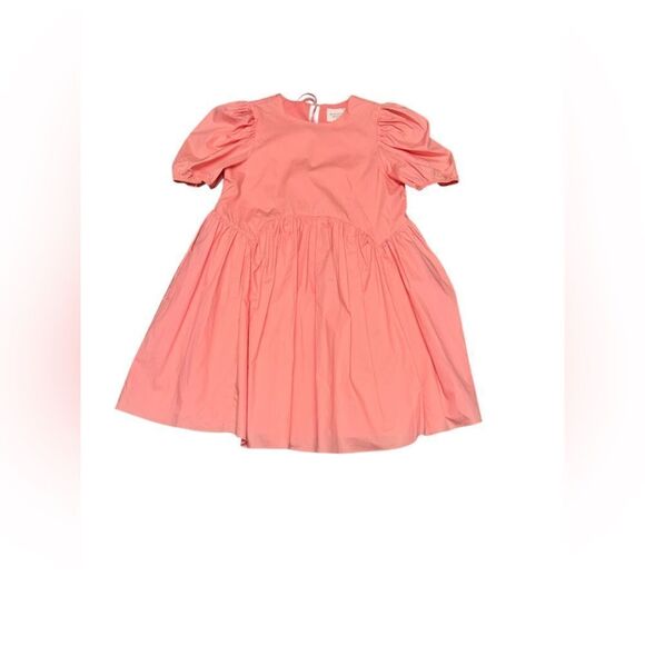 Tuckernuck HYACINTH HOUSE Coral Pink Allie Puff Sleeve Babydoll mini dress xs - Picture 3 of 9